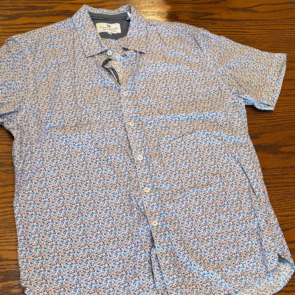 Stylish Men's Blue Patterned Casual Shirt